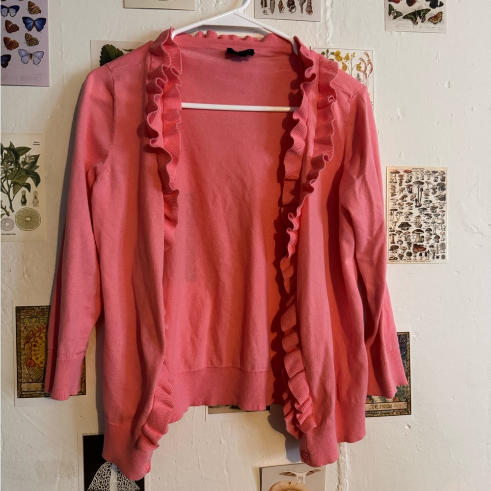 Ruffled Pink Women's Talbots Sweater